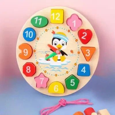 Jouet Montessori Bois - WoodenToys™ - Horloge - Bébé s’éveille