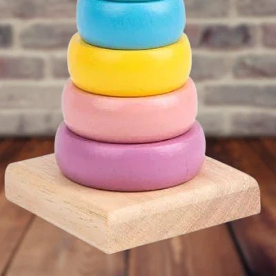 Jouet Montessori Bois - WoodenToys™ - Tour Macaron - Bébé s’éveille