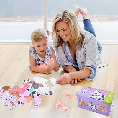 Puzzle Montessori - BabyPuzzle™ - Bétail - Bébé s’éveille