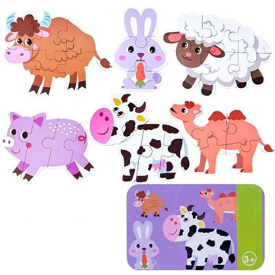 Puzzle Montessori - BabyPuzzle™ - Bétail - Bébé s’éveille